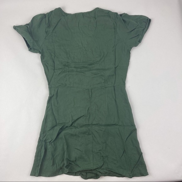 Womens Button Down Tunic Hunter Green Small - Picture 6 of 10